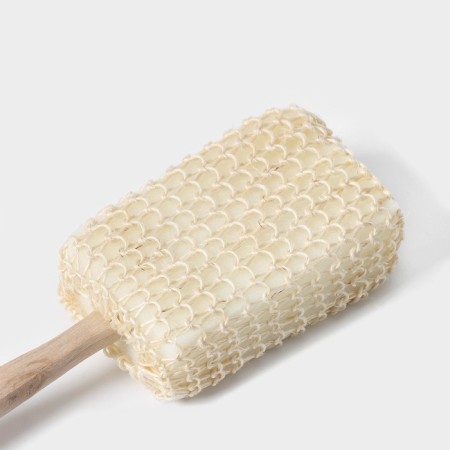 Body washcloth on the handle "Bank", 4 × 8 × 39 cm, sisal-1