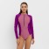 Women's swimsuit Minaku with long sleeves Puddley color, size 44