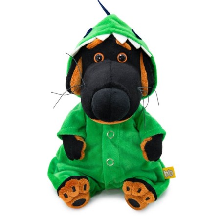 Soft toy "Baby Baby. Dinosaurus ", in overalls, 19 cm