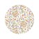 Pareo and beach rug "Tulips as a gift", d = 150 cm