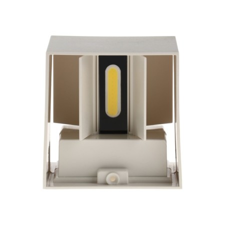Facade lamp "Cube", FSD-062, 6 W, 4000K, Regulation. Ray, IP65, 220 V, plastic, white 1008423-8
