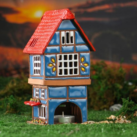 Aroma lace house "Cafe", 20 cm, handmade, mix-2