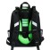 School backpack 38 x 30 x 16 cm, ergonomic back, Stavia "cyber", black