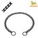 Collar - Metallic a single strain, 65 cm, wire thickness 3.5 mm, black