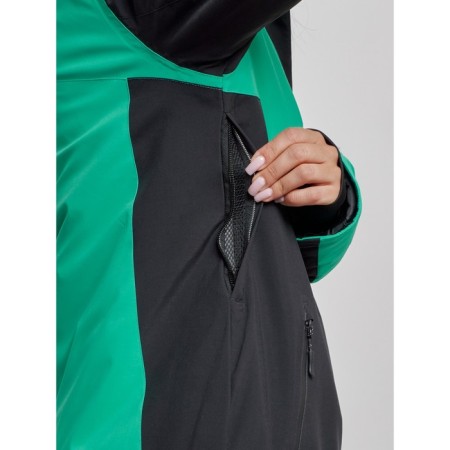 Ski jacket women's, size 44, green color-5