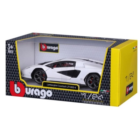 BBURAGO Lamborghini Countach LPI 800-4, Die-Cast, 1:24, white color-10