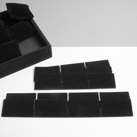 Catch for watches, bracelets, 12 seats, 35 × 24 × 5 cm, black color-2