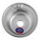 Kitchen sink Mixline 532306, mortise, thickness 0.8 mm, 49x49x18 cm, vol. 3 1/2 ", with Siphon