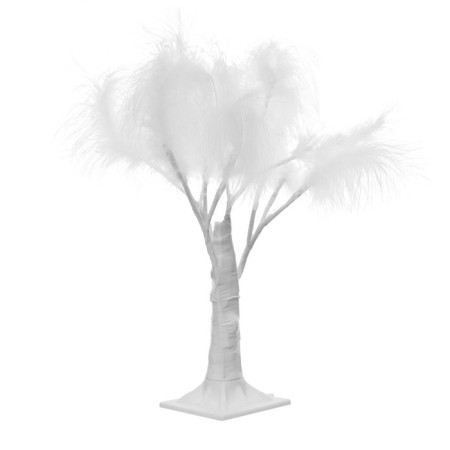 Nightlight "feathers" led white 17x18x35 cm-4