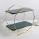 Ceramic 2-tier ceramic "Emerald", 32 × 19 × 31 cm, emerald color
