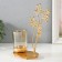 Summary Metal, glass per 1 candle "Sukhotzet in gold" d = 4.7 cm 11x8x19.2 cm
