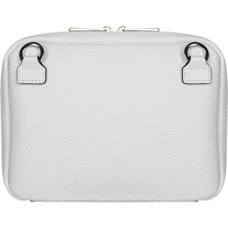 Cross-Bodi bag with Mumi zipper, external pocket, white color-3
