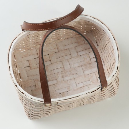 Set of wicker baskets, 23x19x11/25 cm, 18x14.5x10/21 cm, 2 pcs, white, sequoia-3