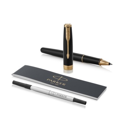 Parker Sonnet Core T530 Lacquer Black GT 0.5 mm, stainless steel case, black ink (1931496)-4