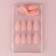 Follow nails “Natural”, 24 pcs, adhesive plates, almond shape, matte color light-beige