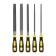 Deli DL352085 files set, rubberized handle, instr. steel T12, 5 pcs