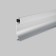 Aluminum profile plinth with backlight LED Strip Alm-5314-S-2M, 200x5.3x1.38 cm, silver color