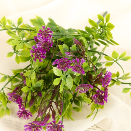 Bouquet "Alissum with Ostrim" 29 cm, mix-1