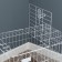 A cell for dogs and cats, a bunk 70 x 50 x 60 cm, white