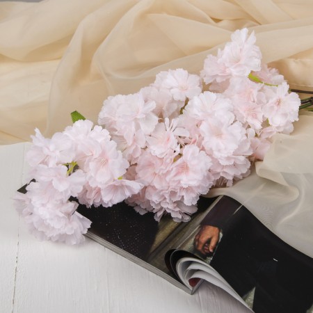 Artificial flowers "Japanese cherry" 5x88 cm, pink