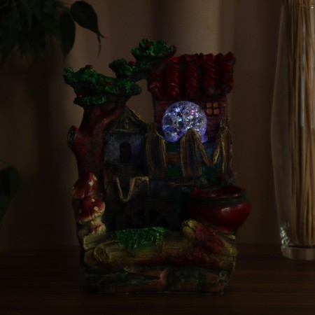 Fountain "Courtyard with a mill" 25x16 cm (with backlight)-2