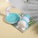 Washing brush with a stand "heart"