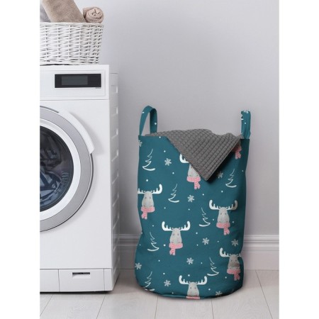 Basket for storage of things "Fashionable Elk", size 35x50 cm