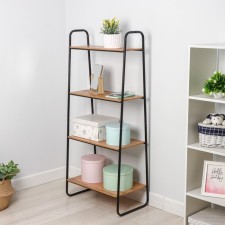 Scandinavia 24 rack, 65 × 38.5 × 147 cm, black color