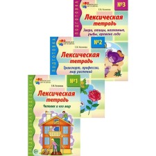 Lexical notebooks. A set of 3 books. Kosinova E.M.