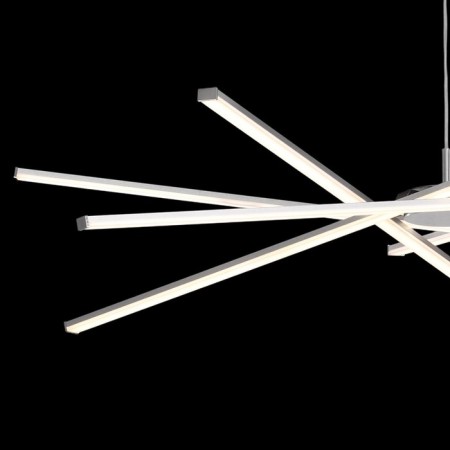 Suspended chandelier Mantra Star, Led, 4800lm, 3000k, 350 mm, silver color-3