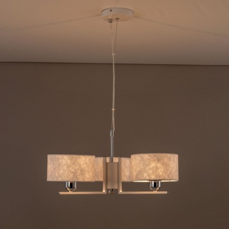Suspended chandelier Citilux "Tilda" CL469130, 55x55x30 cm, 3x75W, E27, white color-10