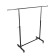 Hanged P-shaped, black 90-170 × 44 × 75-150 cm