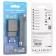 Network charger Borofone BA53A, 2XUSB, 2.1 A, MicroUSB cable, 1 m, black