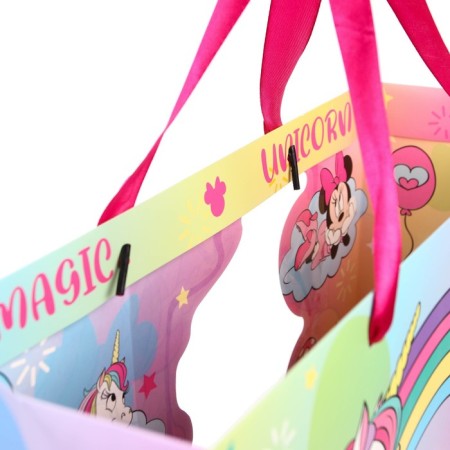 Gift package, 46x31x13 cm, plastic window, packaging, Minnie Mouse and unicorn-8