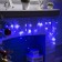 Garland "fringe" 1.8 × 0.5 m, IP20, dark thread, 48 LED, glow blue, 8 modes, 220 V
