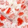 Glossy packaging paper "hearts", 100 x 70 cm, 1 pc.