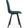 Stool on a metal frame chilli metal/velor, black/green 43.5x50x87.5 cm