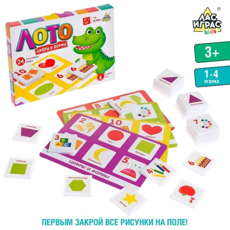 Lotto "Digices and forms", 1-4 player, 3+