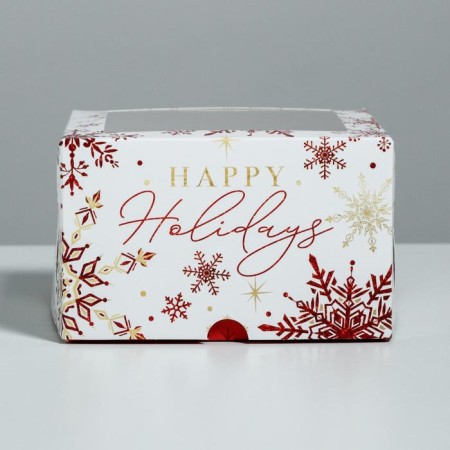 LET IT SNOW cupcakes, 16 x 16 x 10 cm, New Year-3