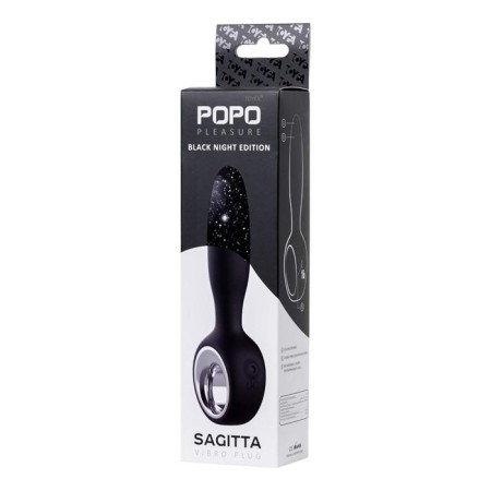 Toyfa Popo Pleasure Sagitta anal stimulator, black color, 9 cm-4