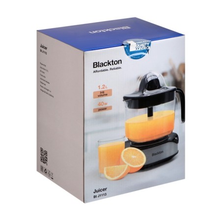 Blackton BT J1113 juicer, for citrus fruits, 40 watts, 1.2 l, black-silver-6