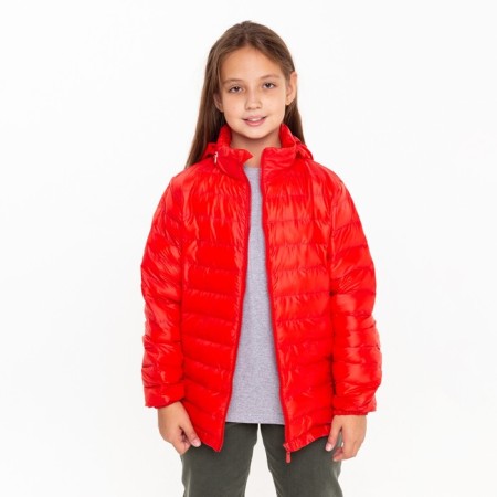 Jacket for girls, red color, height 152 cm-2