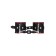 Handcuffs with red edging Pecado BDSM, skin, black