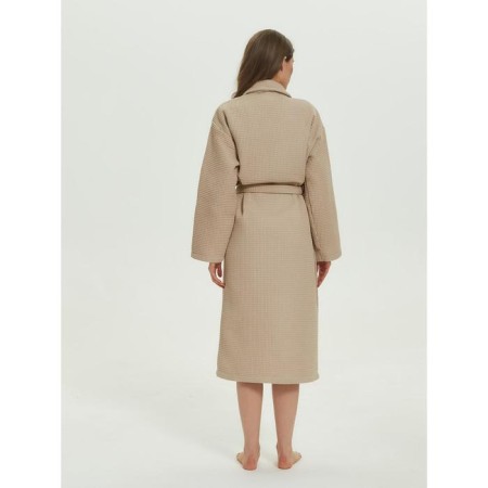 Unisex bathrobe Pamira, size s, beige color-22