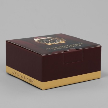 Gift folding box, packaging, “reach the peaks”, 15 x 15 x 7 cm-1