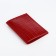 Passport cover, 5 pockets for cards, crocodile, red color
