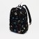 Young backpack from textiles on lightning, 3 pockets, black color