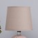 Pobeo desktop lamp 1x40W E14 brown 14x14x24cm
