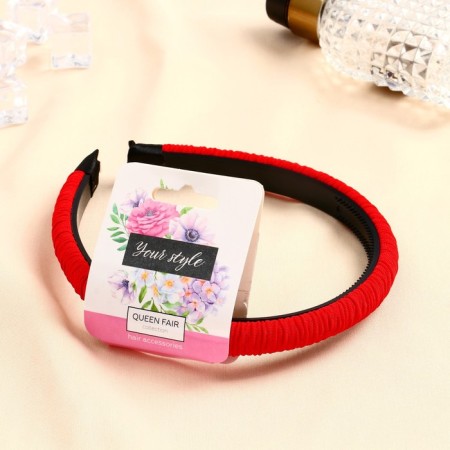 Hair cap "Cosmea" Texture stripes, 1.5 cm, mix-2