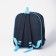 Children's backpack on a zipper, 1 outer pocket, insert mix, blue color